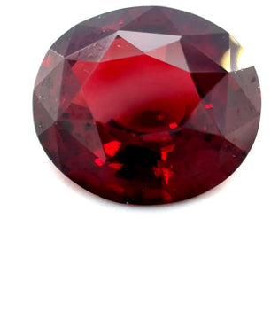 7.71 ct Oval Red Rhodolite Garnet