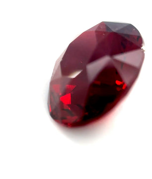 7.71 ct Oval Red Rhodolite Garnet