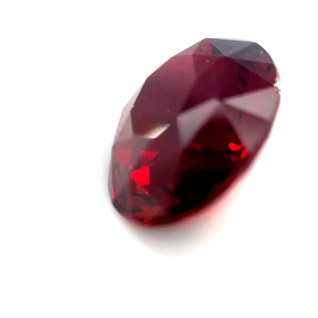 7.71 ct Oval Red Rhodolite Garnet