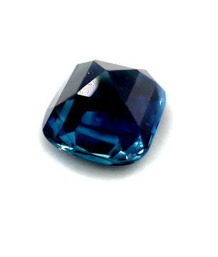2.53 ct Rectangular Greenish-Blue Sapphire