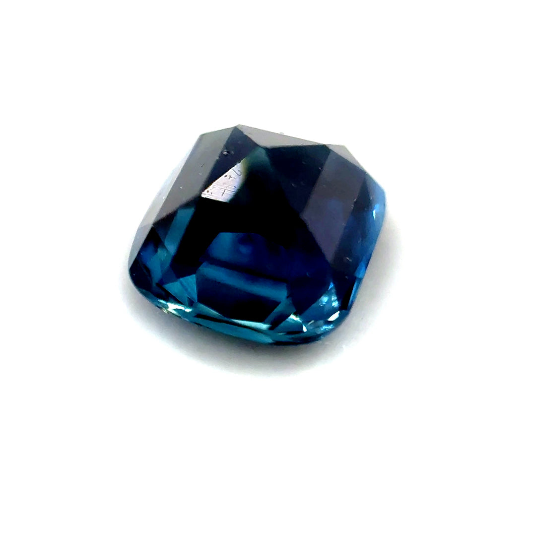 2.53 ct Rectangular Greenish-Blue Sapphire
