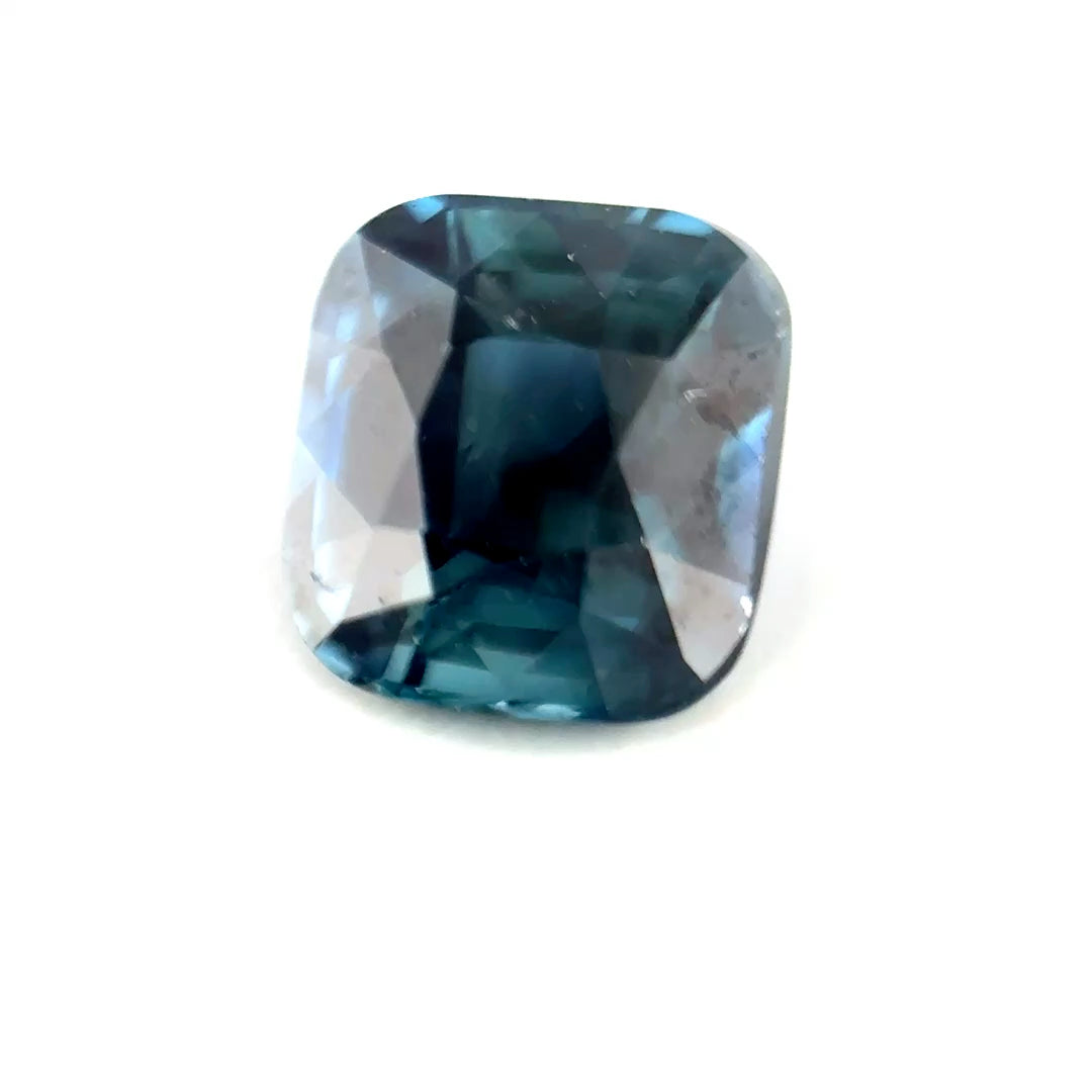 2.53 ct Rectangular Greenish-Blue Sapphire