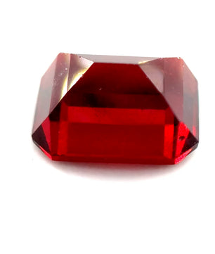 6.17 ct Rectangular Reddish-Orange Hessonite Garnet