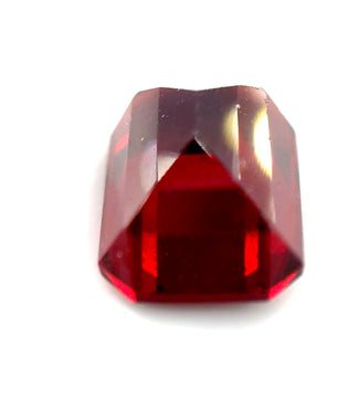 6.17 ct Rectangular Reddish-Orange Hessonite Garnet