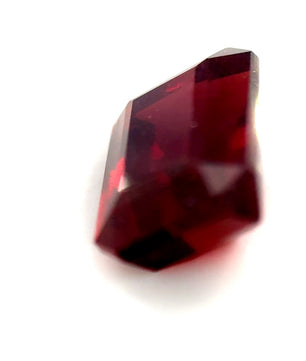 6.17 ct Rectangular Reddish-Orange Hessonite Garnet