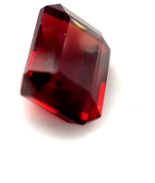 6.17 ct Rectangular Reddish-Orange Hessonite Garnet