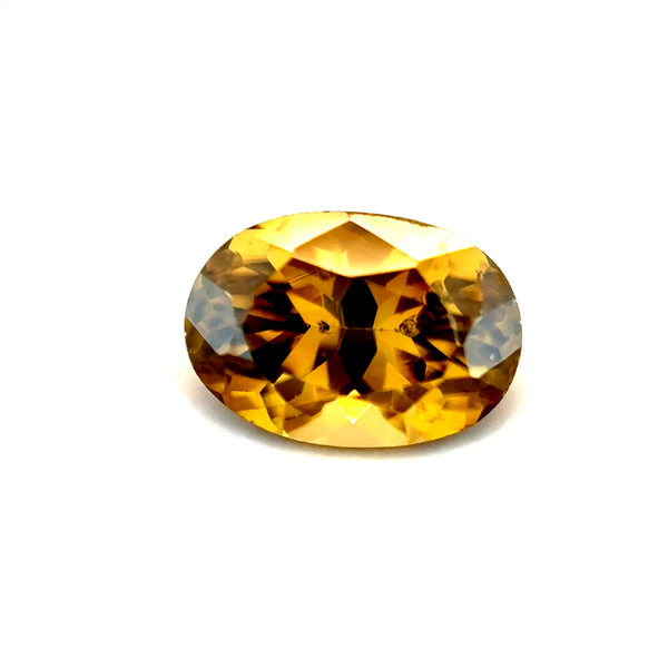 1.71 ct Oval Brownish-Yellow Zircon