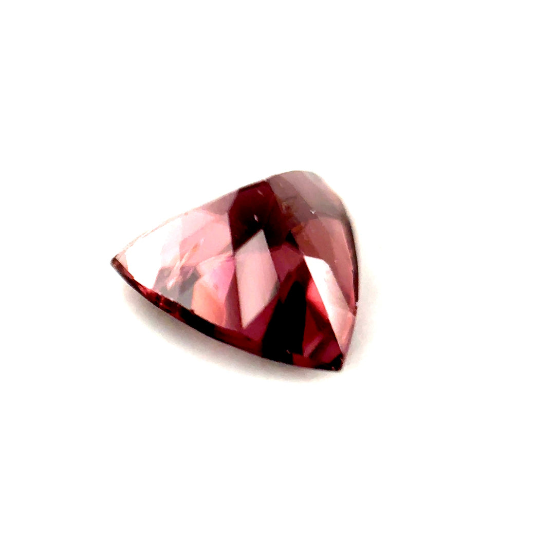 1.64 ct Triangular Brownish-Purple Pink Zircon