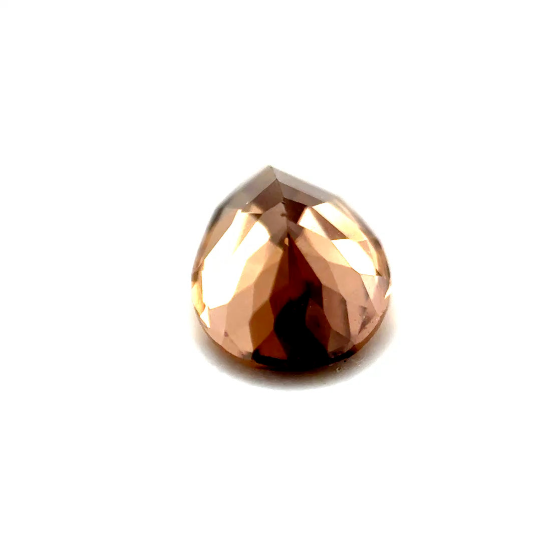 1.51ct Pear Shaped Yellowish-Brown Zircon