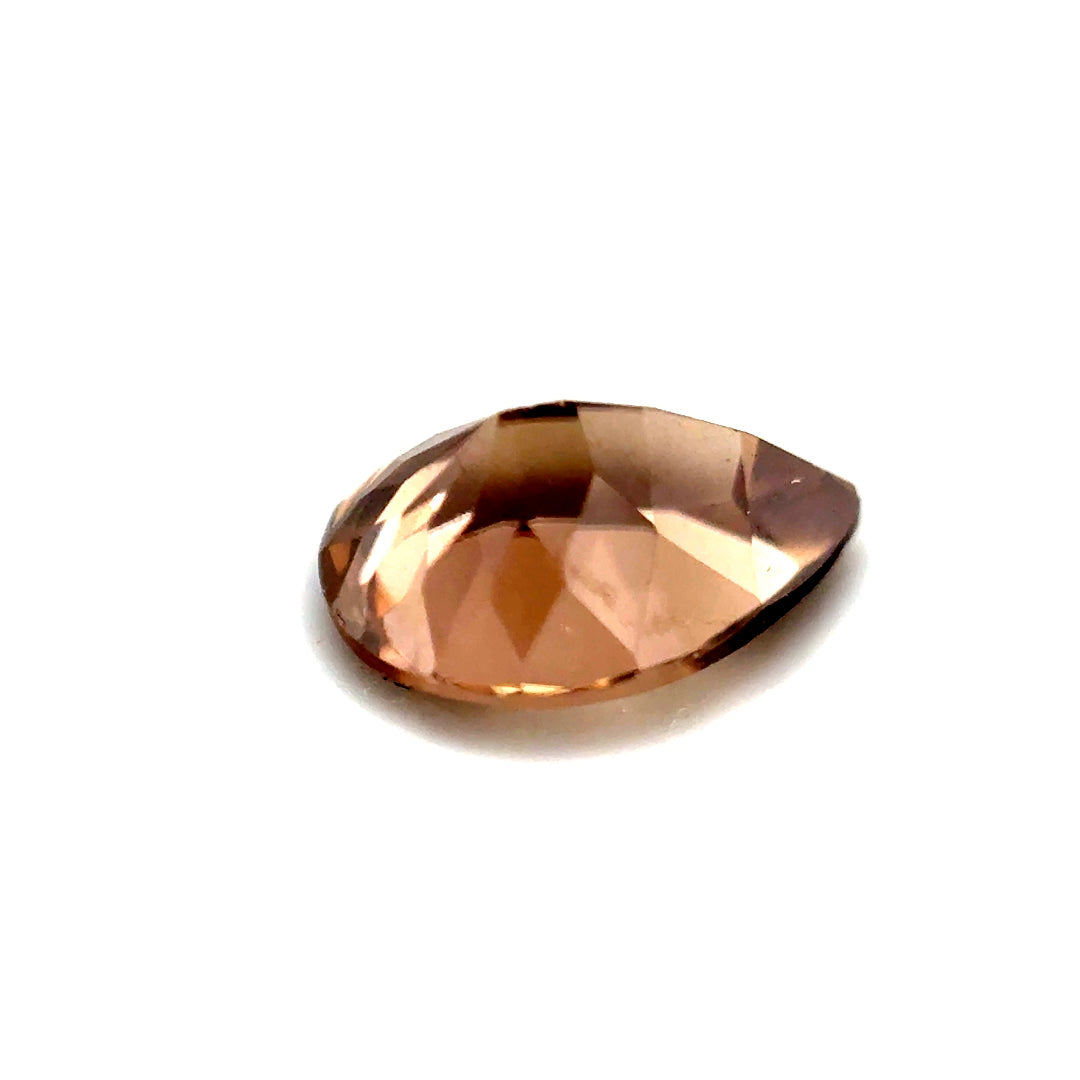 1.51ct Pear Shaped Yellowish-Brown Zircon
