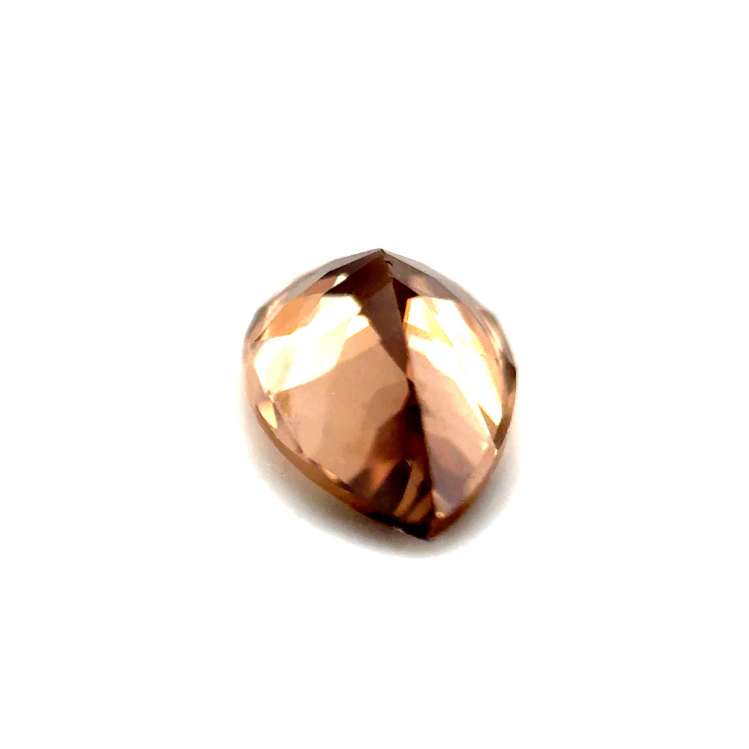 1.51ct Pear Shaped Yellowish-Brown Zircon