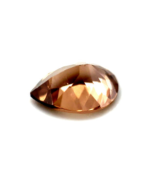 1.51ct Pear Shaped Yellowish-Brown Zircon