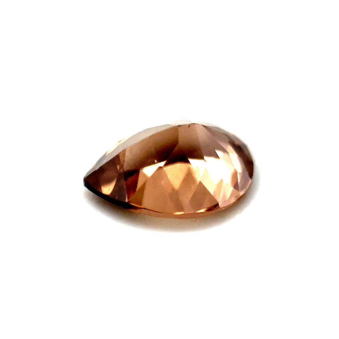 1.51ct Pear Shaped Yellowish-Brown Zircon