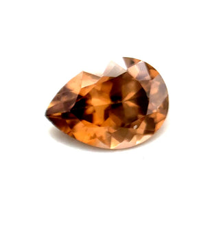 1.51ct Pear Shaped Yellowish-Brown Zircon