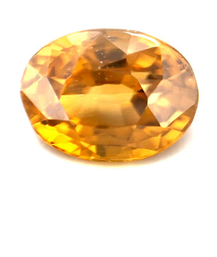 5.13 ct Oval Brownish-Yellow Zircon