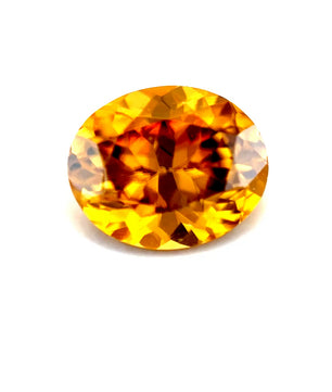 2.07 ct Oval Brownish-Yellow Zircon
