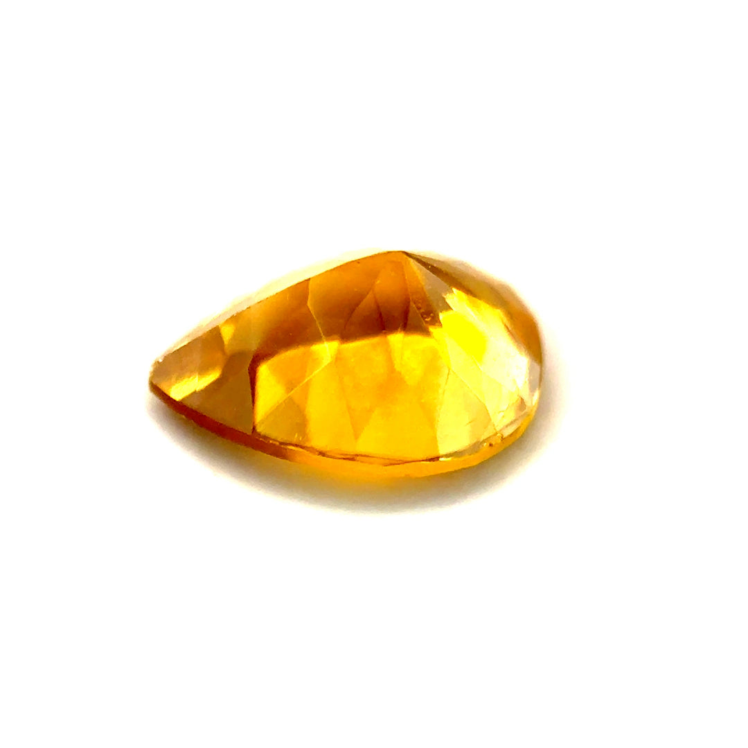 1.60 ct Pear Shaped Brownish-Yellow Zircon