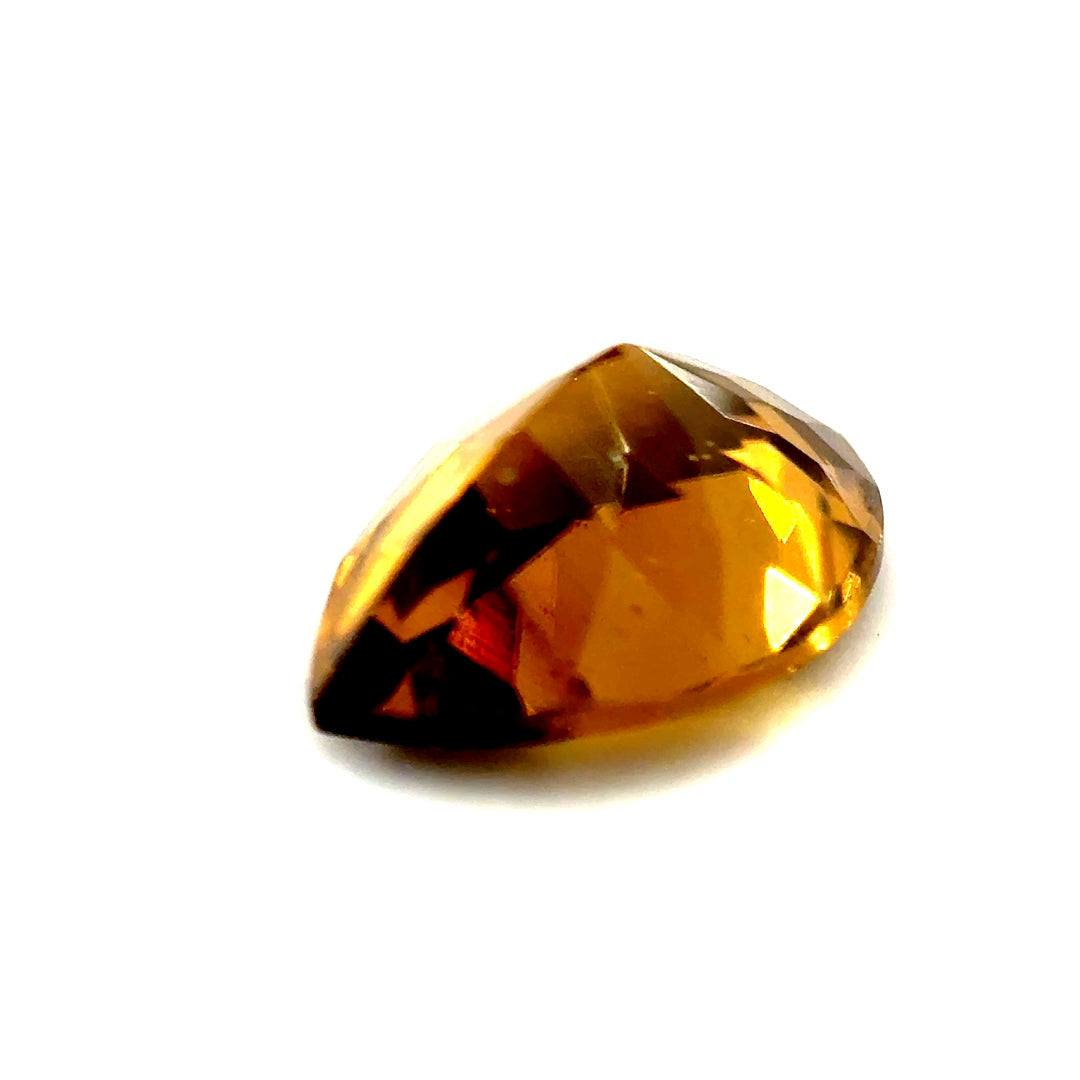 2.49 ct Pear Shaped Brownish-Yellow Zircon