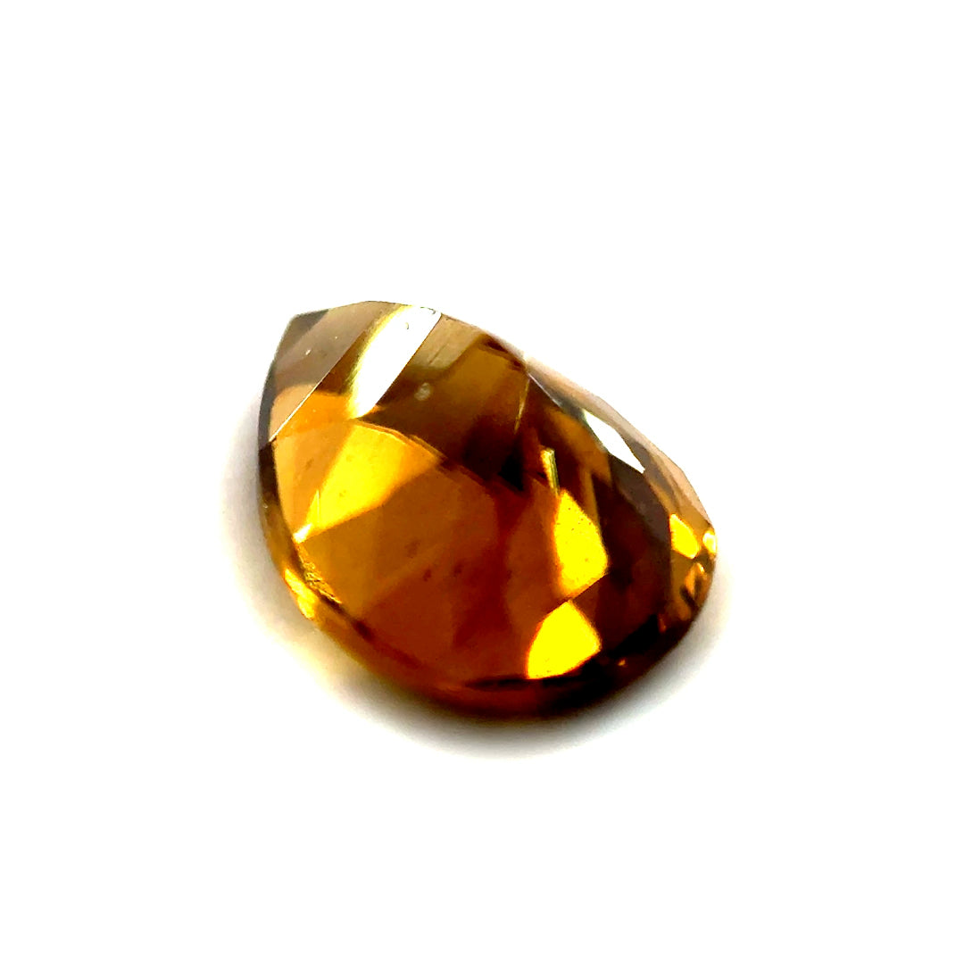 2.49 ct Pear Shaped Brownish-Yellow Zircon