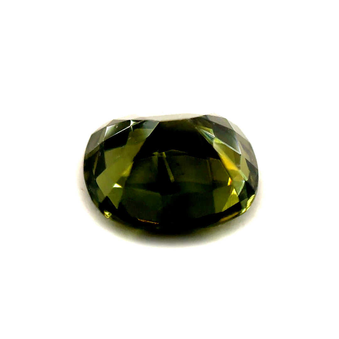 2.25 ct Cusion Green Zircon