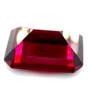 7.67 ct Octagonal Red Rhodolite