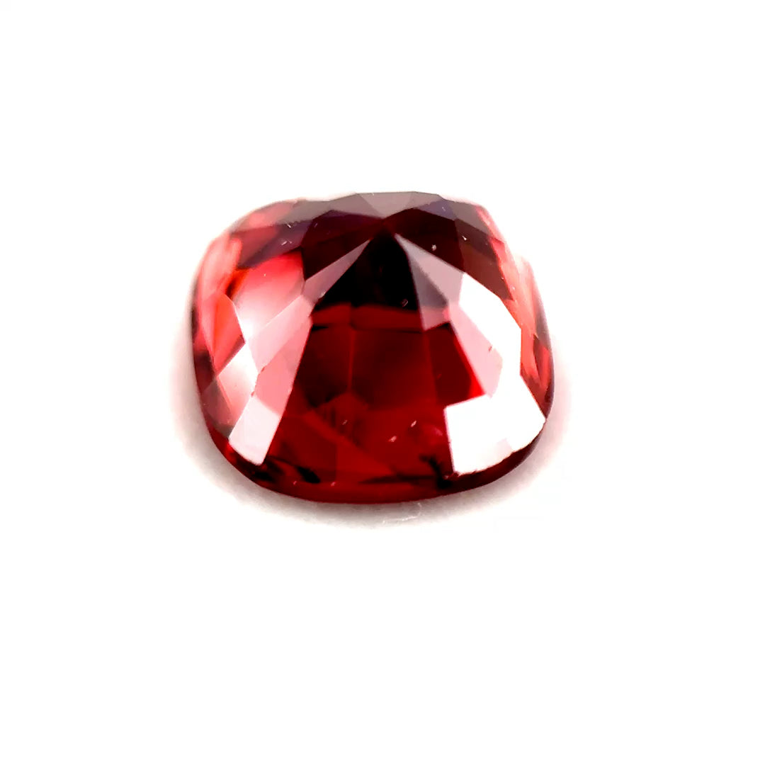 3.00 ct Rectangular Purplish-Orange Pink Zircon