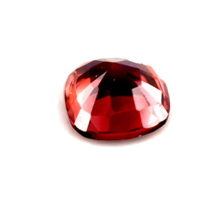 3.00 ct Rectangular Purplish-Orange Pink Zircon