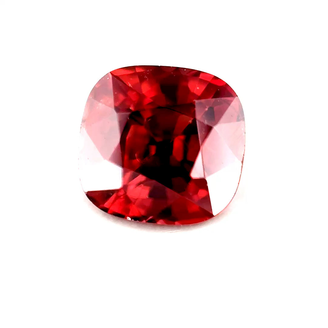 3.00 ct Rectangular Purplish-Orange Pink Zircon