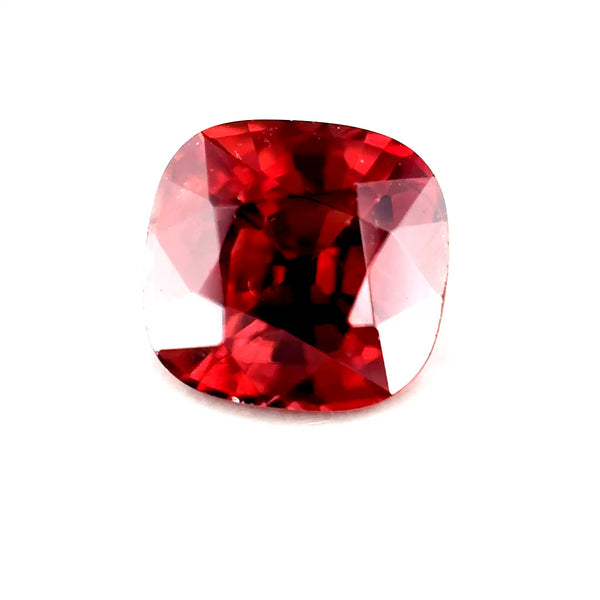 3.00 ct Rectangular Purplish-Orange Pink Zircon