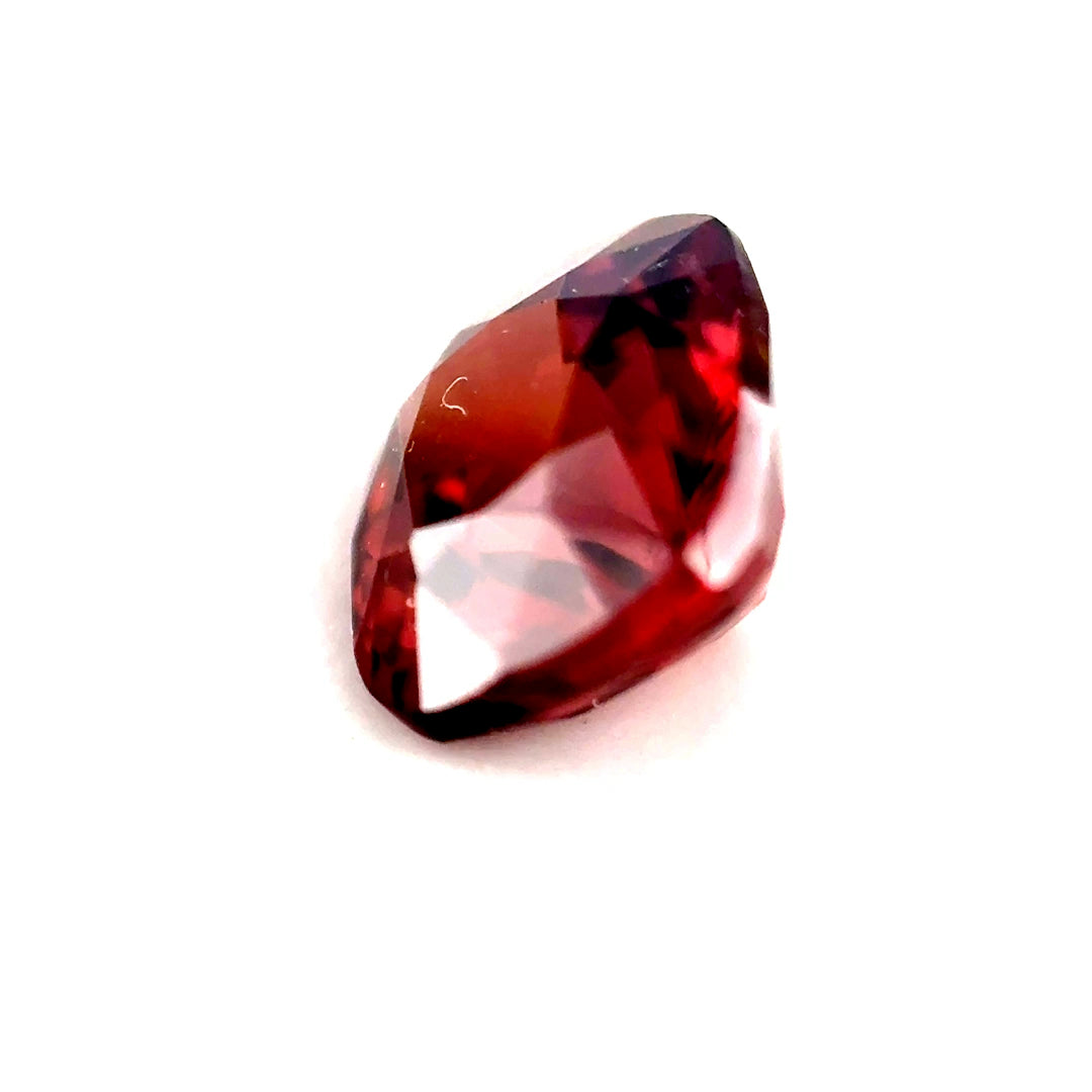 3.00 ct Rectangular Purplish-Orange Pink Zircon