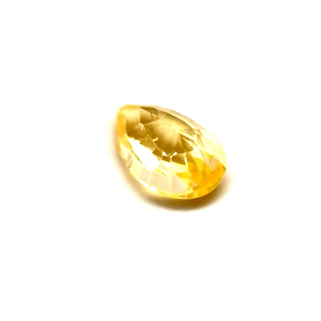 0.81ct Pear Shaped Vivid Yellow Sapphire