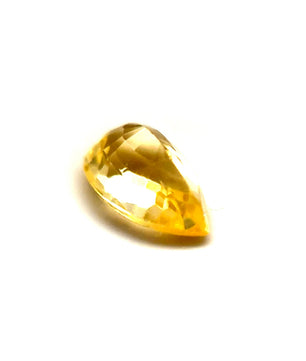 0.81ct Pear Shaped Vivid Yellow Sapphire