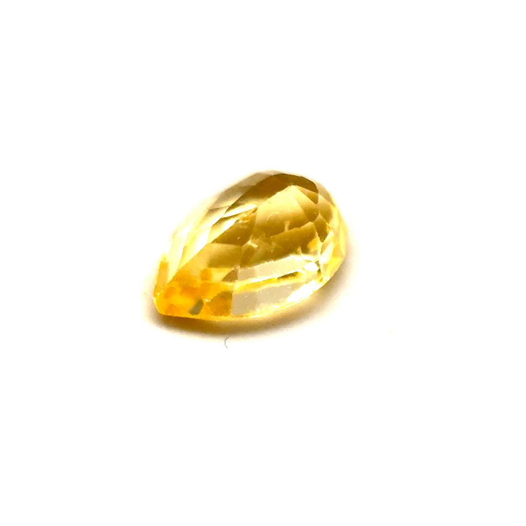 0.81ct Pear Shaped Vivid Yellow Sapphire