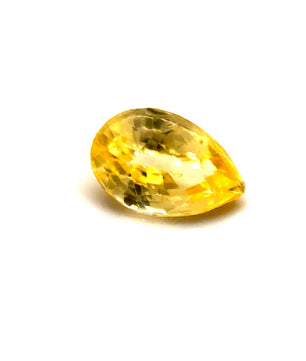 0.81ct Pear Shaped Vivid Yellow Sapphire
