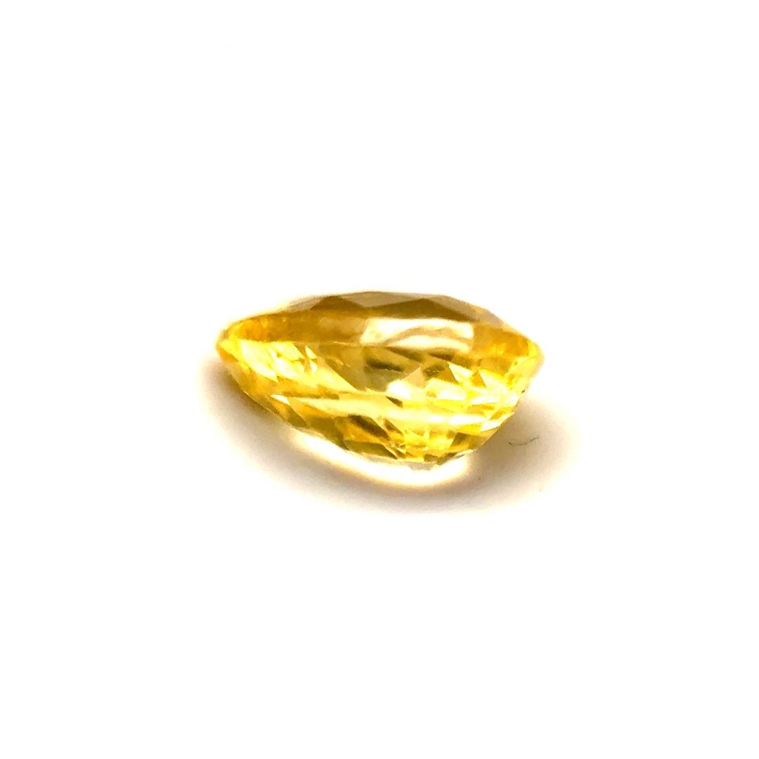 0.81ct Pear Shaped Vivid Yellow Sapphire