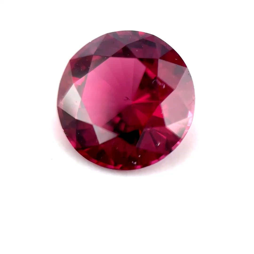 3.11 ct Round Purplish-Red Rhodolite Garnet