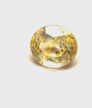 1.62 ct Oval Yellow Unheated Sapphire