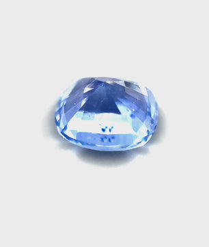 1.28 ct Rectangular Light Blue Unheated Sapphire