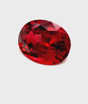 3.09 ct Oval Purplish-Red Rhodolite Garnet