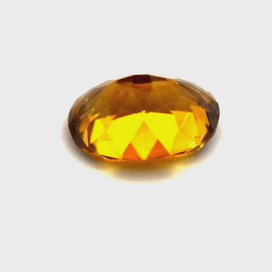 3.70 ct Oval Brownish-Yellow Zircon