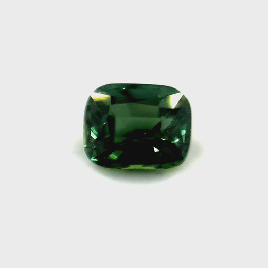 1.02 ct Rectangular Vivid Green Sapphire