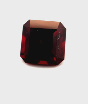 3.72 ct Octagonal Red Rhodolite Garnet