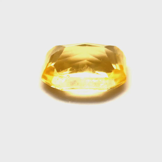 2.07 ct Octagonal Yellow Sapphire