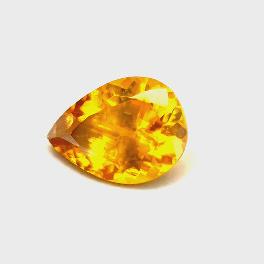1.60 ct Pear Shaped Brownish-Yellow Zircon