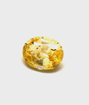 0.80 ct Oval Vivid Yellow Sapphire