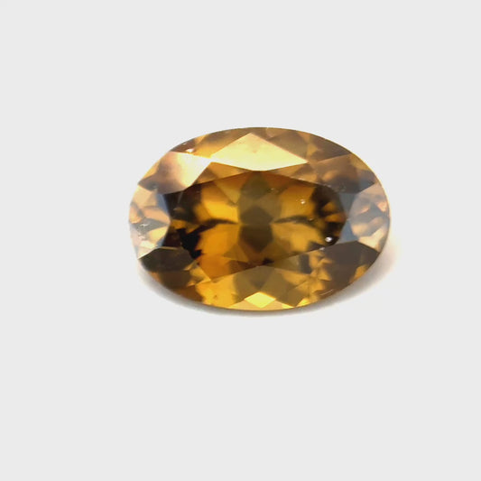 1.78 ct Oval Yellowish-Brown Zircon