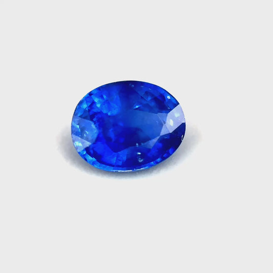 1.01ct Oval Cornflower Blue Heated Sapphire