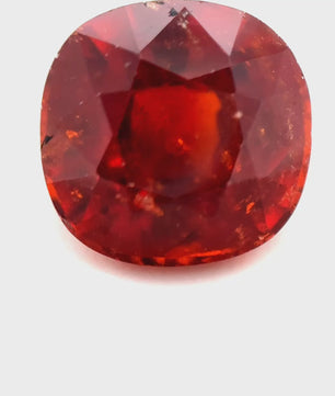 4.32 ct Octagon Red Rhodolite Garnet