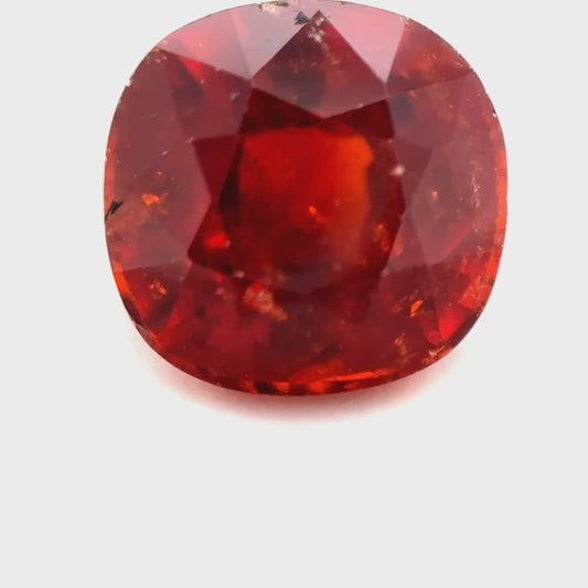 4.32 ct Octagon Red Rhodolite Garnet
