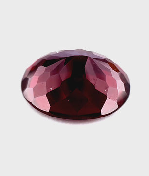 6.46 ct Oval Red Rhodolite Garnet
